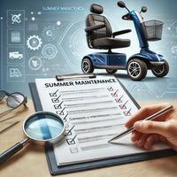Scootmobiel onderhoudsbeurt tijdens de zomer